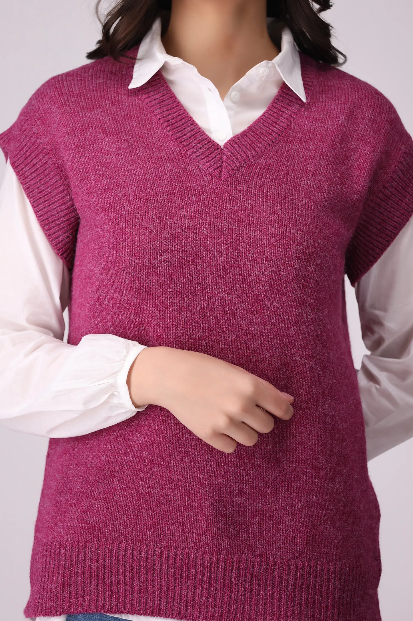 Sweater Vest Women Sweater Winter 2024 Knit Story COUGAR- (Women Winter 2024)