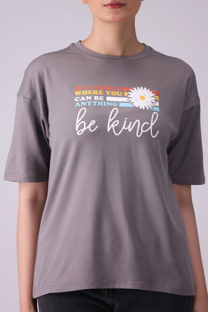 BE KIND Graphic T-Shirt Women Tee Fall 2024 Core Comfort COUGAR- (Women Fall 2024)   