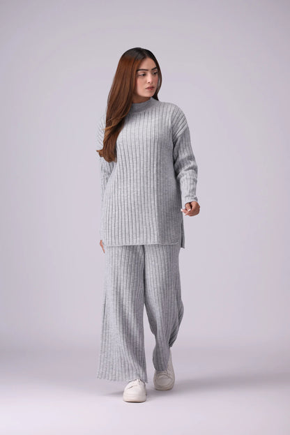 Rib Knit Co-Ord Set Women CO-Ords Winter 2024 Knit Story COUGAR- (Women Winter 2024)   