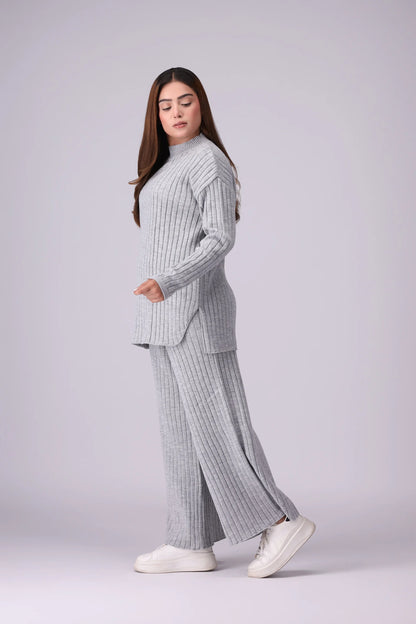 Rib Knit Co-Ord Set Women CO-Ords Winter 2024 Knit Story COUGAR- (Women Winter 2024)   