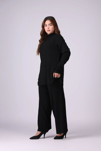 Wide Rib Knit Co-Ord Set Women CO-Ords Winter 2024 Knit Story COUGAR- (Women Winter 2024)   