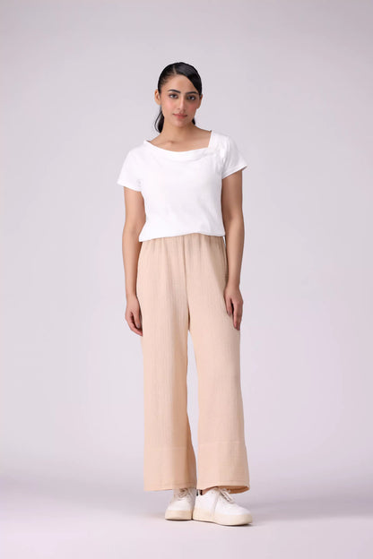 Textured Culottes Women Trouser COUGAR (S V-1 2025)