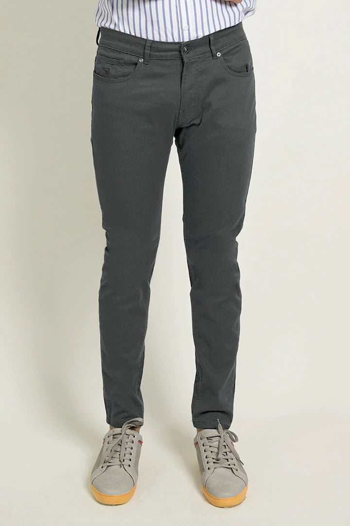 Buy Charcoal Slim Fit 5 Pocket Pants Online from Cougar - Cougar Clothing